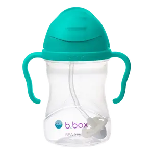 B.BOX Hrneček s brčkem, Nefritově zelený 240ml