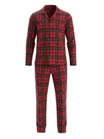 Dagi Dlhé pyžamo  antracitová / červená / tmavočervená / čierna