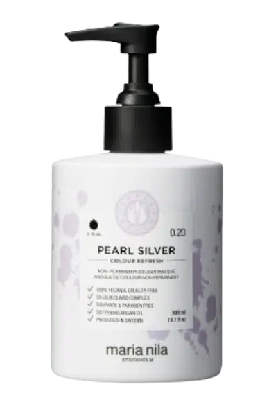 MARIA NILA Colour Refresh Pearl Silver vyživující maska bez permanentních barevných pigmentů 0.20, 300 ml