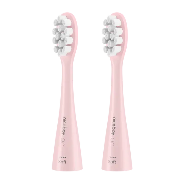 NICEBOY Náhradní hlavice ION Sonic Soft, růžová 2 ks