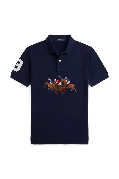 Dětská bavlněná polokošile Polo Ralph Lauren