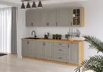Kuchyňská linka 260 cm Stilo 3 - Dub artisan + Clay Grey