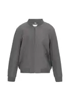 MO Prechodná bunda  sivá melírovaná