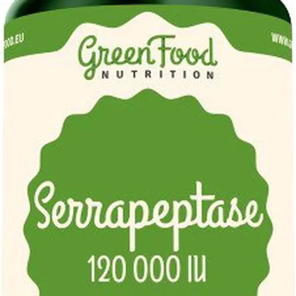 GREENFOOD NUTRITION Serrapeptase 120000IU 60 kapslí