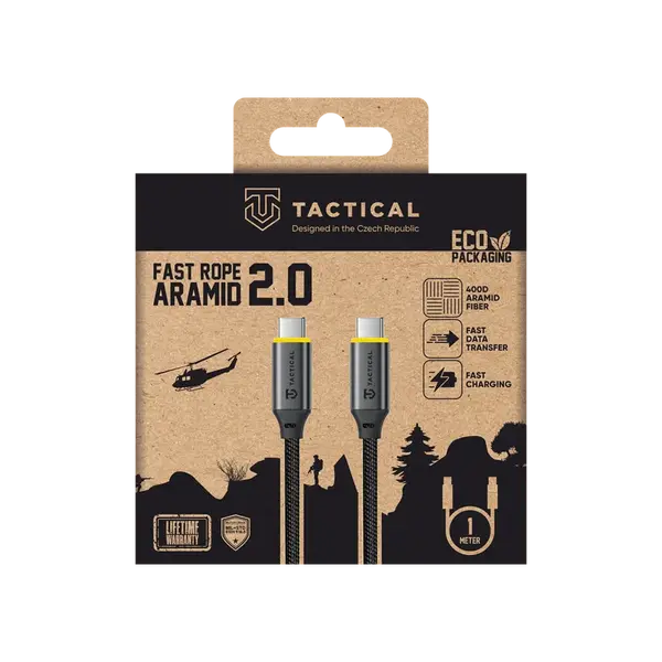 Kabel Tactical Fast Rope Aramid 2.0 Cable USB-C/USB-C 1m
