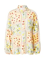 Hailys Blúzka 'Ri44ana'  svetlomodrá / žltá / zelená / červená