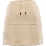 ALPINE PRO HOFRA Dámska letná sukňa v dĺžke nad kolená, béžová, veľkosť