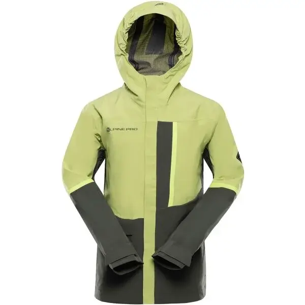 ALPINE PRO ZARRO 3 Detská bunda s membránou, zelená, veľkosť 164-170