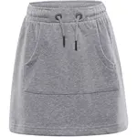 ALPINE PRO FOREDO Detská letná sukňa, sivá, veľkosť 104-110