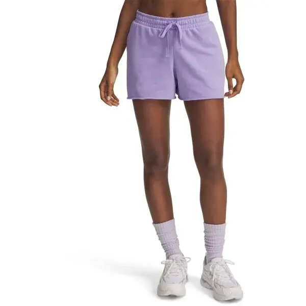 Under Armour RIVAL TERRY SHORT Dámské šortky, fialová, velikost S