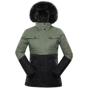 ALPINE PRO EGYPA Dámská zimní bunda, tmavě zelená, velikost