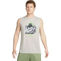Nike DRI-FIT VINTAGE MUSCLE GFX Pánské tílko, šedá, velikost XXL