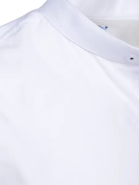 Koszula męska casualowa biała z stójką Dstreet