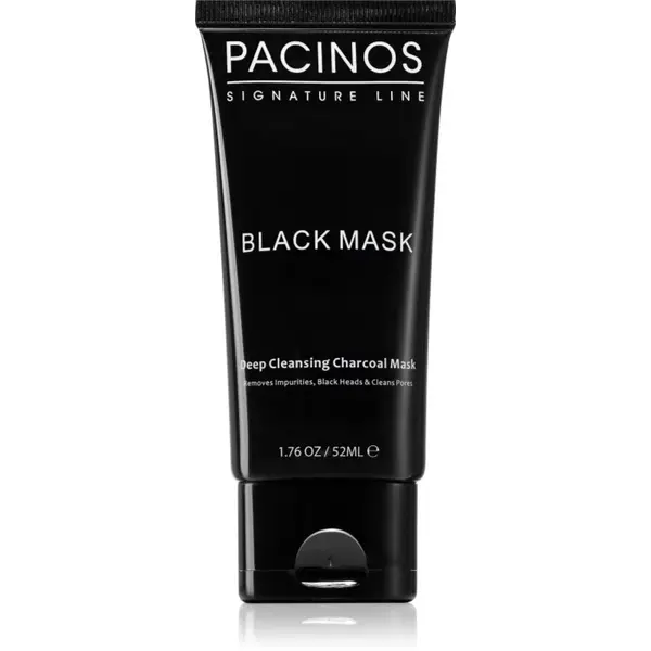 Pacinos Black Mask čistiaca zlupovacia maska s aktívnym uhlím 50 ml