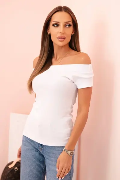 Dámský bavlněný top s odhalenými rameny