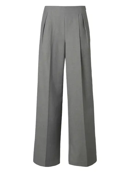 VERO MODA Plisované nohavice 'VMHailey'  sivá melírovaná