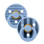 BIBS STUDIO Cumlíky z prírodného kaučuku Colour Pin 2ks - veľkosť 2 - Sky Blue Mix