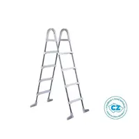 Schůdky k bazénům výška stěny do 1,22m šedé