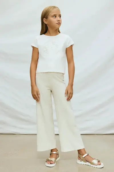 Dětské lněné kalhoty Mayoral