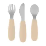 Petite&Mars Take&Match Stainless Steel Cutlery Set příbor pro děti Desert Sand 12m+ 3 ks