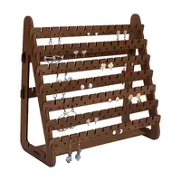 9-Tier Wood Jewelry Earring Display Stands