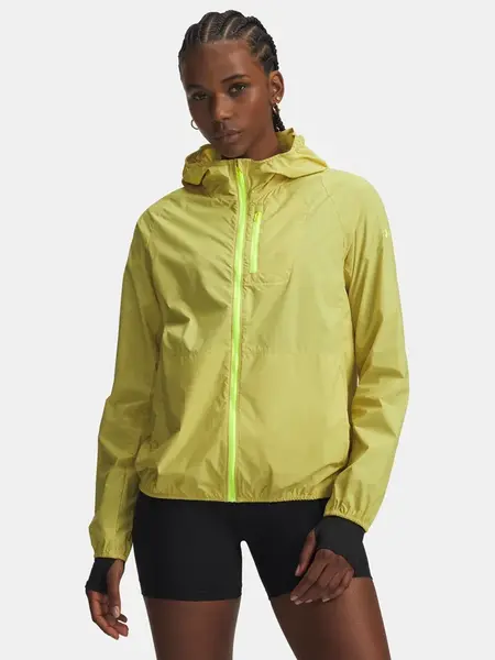 Dámská bunda Under Armour LAUNCH LIGHTWEIGHT JKT-YLW - Dámské