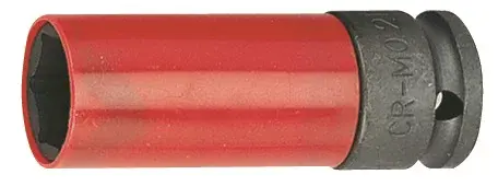 Nástrčné hlavice 1/2", s krytkou na ALU, pro rázové utahováky, 15-27mm - JONNESWAY Velikost: 21 mm