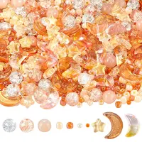 Mixed Styles Transparent Glass Beads