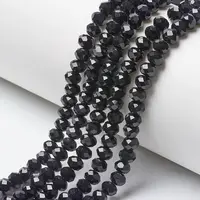 Opaque Solid Color Glass Beads Strands