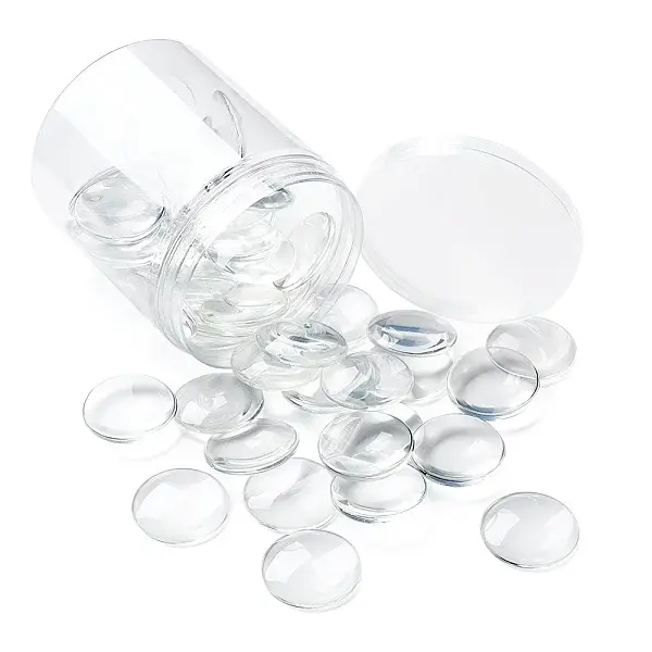 Transparent Glass Cabochons