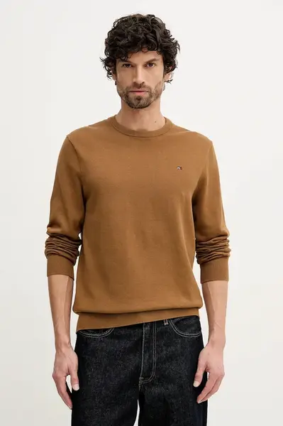 Bavlněný svetr Tommy Hilfiger modrá barva, MW0MW39999