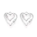 Brass Micro Pave Cubic Zirconia Pendants