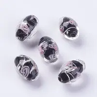 Handmade Silver Foil Lampwork Beads