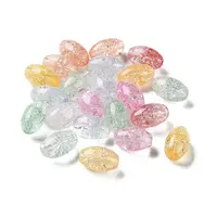 Transparent Crackle Glass Beads