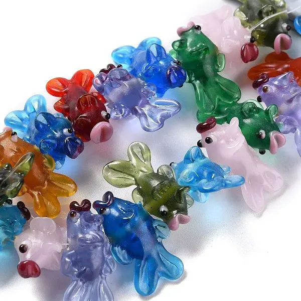 Handmade Lampwork Bumpy Beads