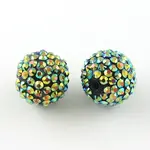 AB-Color Resin Rhinestone Beads