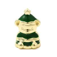 Christmas Brass Enamel Beads