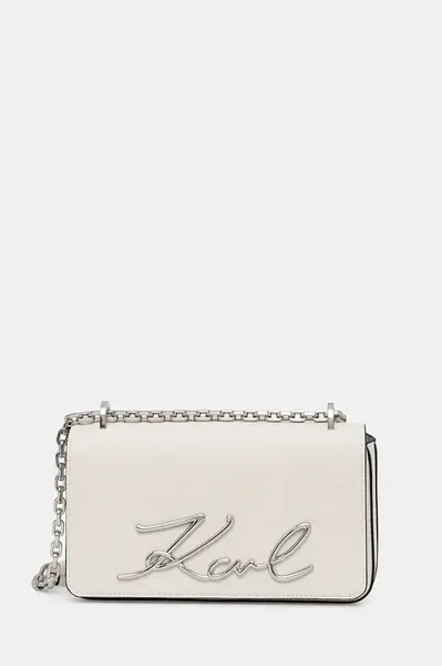 Kožená kabelka Karl Lagerfeld K/SIGNATURE