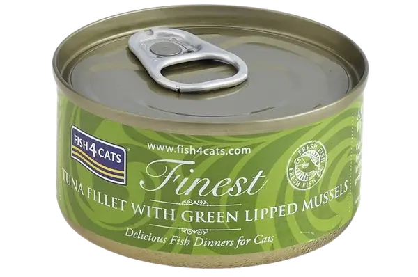 FISH4CATS Konzerva pro kočky Finest tuňák s mušlemi 70 g