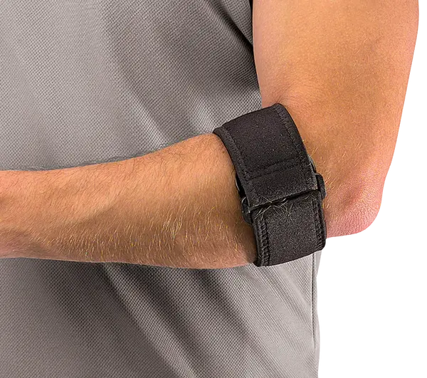 MUELLER Tennis Elbow Support w/Gel Pad, pásek na tenisový loket s gelovým polštářkem
