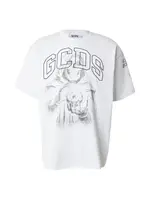GCDS Tričko  tmavosivá / čierna / biela