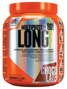 EXTRIFIT Long 80 Multiprotein Jahoda, Banán 1000 g