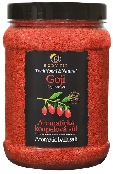 BODY TIP Aromatická kúpeľová soľ Goji 1500 g