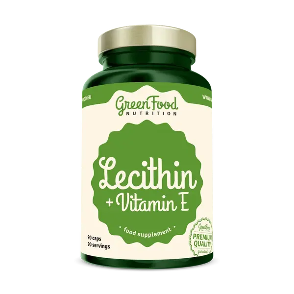 GREENFOOD NUTRITION GreenFood Nutrition Lecithin + Vitamin E 90 kapslí