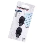 Háčky oválné 3,9cm inox black 61444