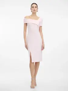 Světle růžové pouzdrové šaty ORSAY