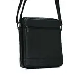 Pánská kožená crossbody taška černá - Bellugio Hayes