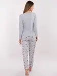 Dámské šedé pyžamo s potiskem