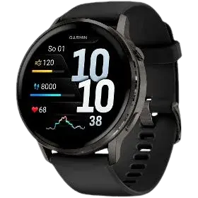 GARMIN Venu 4 slate + černý silikonový řemínek 45 mm