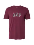 GAP Tričko  vínovo červená / čierna / biela